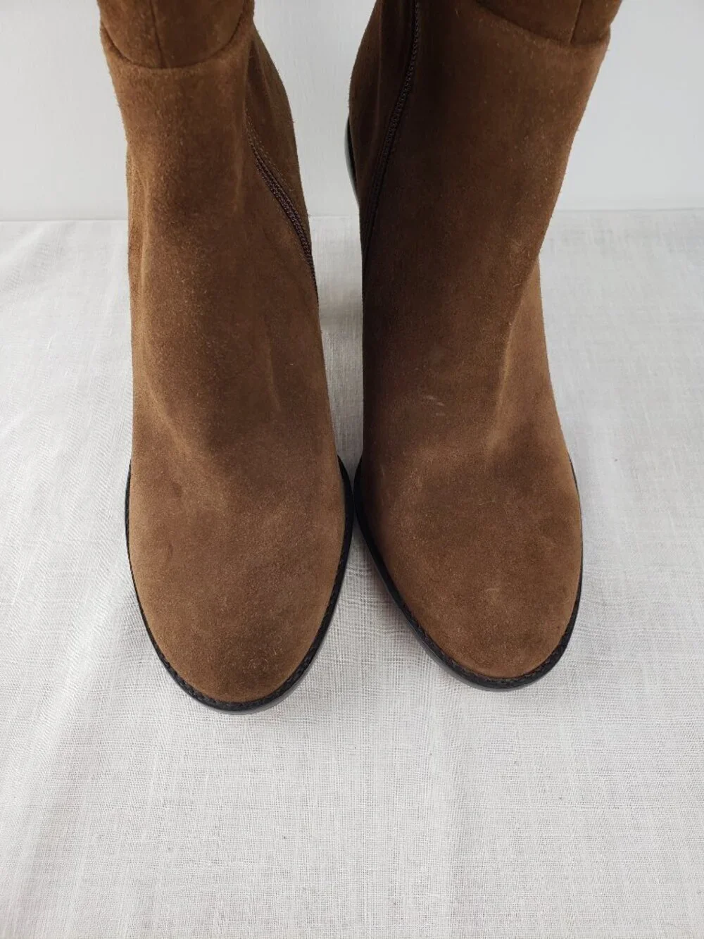 Gianni Bini Barrine Brown Suede Over-the-Knee High Block Heel Boots Womens 11